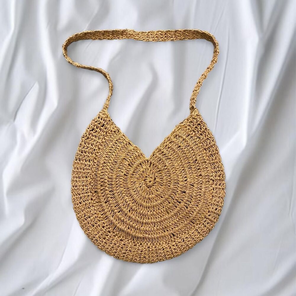 Tan Straw Bag